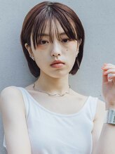 サンクス 品川港南(THK.) 大人かわいい 小顔 暗髪ボブ ミニボブ ボブヘア