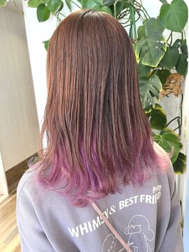 スパリゾート オハナ(SPA RESORT OHANA) ミディアム×インナーカラー