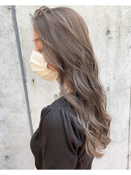 グロウバイニューヨークニューヨーク(Grow by NYNY) 【打越】ロング×アッシュグレージュ