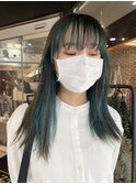 個性派インナー☆ターコイズグリーンカラー【多田　華歌】