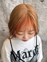 サラ ビューティ サイト 春日(SARA Beauty sight) ◎s/s __ orange color ×　beige /ブリーチカラー/暖色カラー