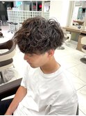マッシュ×波巻きパーマ(中)