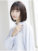 顔周りレイヤー レイヤーボブ 大人ボブ ベージュカラー 髪質改善