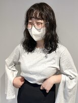 コフィー バイ メルト 吉祥寺(cofy by melt)&nbsp;【三ツ井純】無造作ミディアムパーマ ニュアンスパーマ アッシュ