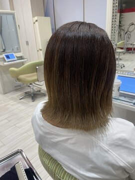 ビス ヘア アンド ビューティー 西新井店(Vis Hair＆Beauty) 20代30代ダブルカラーブリーチ立体感グラデーション透明感