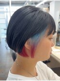 ケアブリーチダブルカラーインナーカラーハイトーン髪質改善