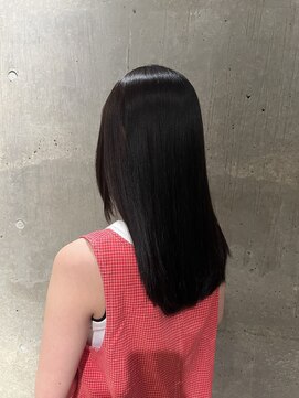 エノア 青山(ENORE) 乾かすだけでまとまるウル艶縮毛矯正&艶カラー!(飯田)