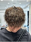 波巻きパーマ