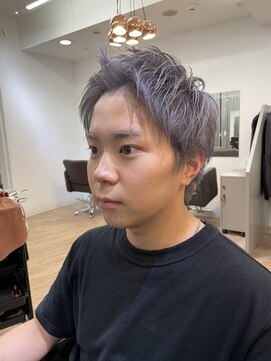 ジエクト ヴィシア(The Ect VIXIA) メンズカット/スパイキーショート/シルバーグレー