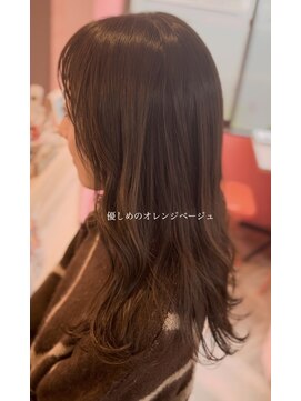 メロメロウ(Melo mellow) ブリーチなしオレンジベージュ