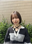 ぱつっとボブ