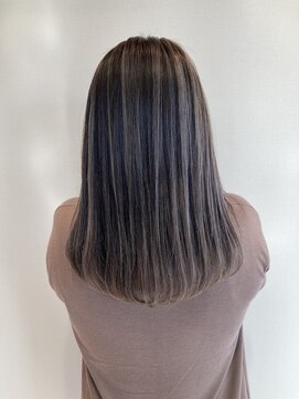 ヘアーアンドメイク アンジュ 中野店(Hair&Make ange) 透明感×シルバーバレイヤージュ