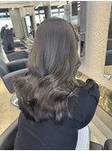韓国 くびれロング レイヤー ワンホンヘア 小顔前髪