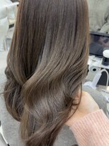 ビューブルー 亀戸錦糸町(VIEW BLUE)&nbsp;◎美髪カールシアーカラーオリーブグレージュロングセミディ