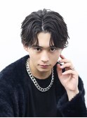 ツーブロックマッシュツイストスパイラルパーマ無造作波巻き王道
