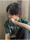 横浜西口マッシュニュアンスパーマフェザーショート緩め