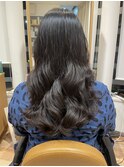 しっかりカールのコテ巻き風パーマ
