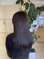 アドラーブル 万代店 (adorable)&nbsp;レッドブラウン×暗髪◎透明感ロングレイヤー