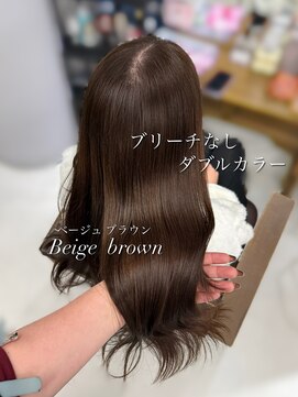 ハピネス 梅田茶屋町店(HAPPINESS) ブリーチなし/レイヤーカット/韓国ヘア/艶髪/ベージュブラウン