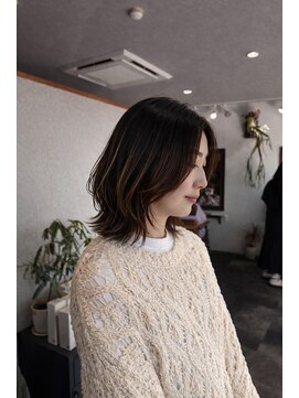 カーキヘアリンク(khaki hair link) トレンドレイヤーボブ