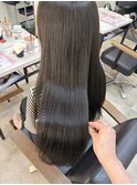 アッシュグレージュダークグレーグレージュ透明感艶髪髪質改善