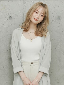 ニューヨークニューヨーク マザーズ イオン大日店(NYNY Mothers) 韓国風xシースルーバングxハイトーンxブリーチxレイヤー