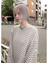 イェン(Yen.) ペールカラー ピンクラベンダー 切りっぱなしボブ