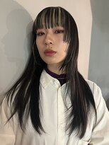 ノア(noa)&nbsp;黒髪レイヤーカット×ハイライトカラー