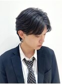 毛流れセンターパート