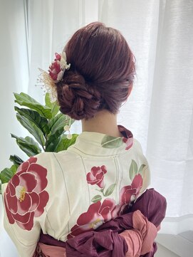 スタスタ 岩本町 秋葉原 浴衣着付け、サイドお団子