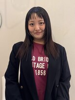 テテ ニコ(tete nico)&nbsp;大前晴奈ハッシュカットミディアムヘア暗髪レイヤーカット