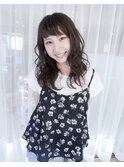 【L by first】斜めバング×ガーリーゆるふわウェーブ◎30代40代