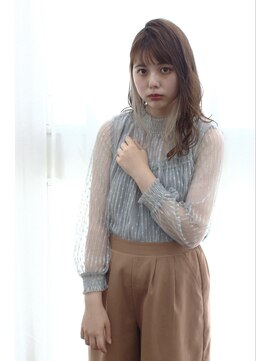 バグズ ヘアデザイン 桔梗が丘店(Baguz HAIR DESIGN) 乱れてもキレイ!ラフカールロング☆ミルクティアッシュ