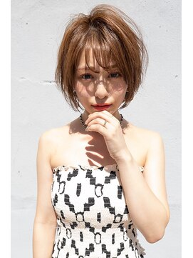 クラン(clan) ネオウルフ＃ココアブラウン大人かわいいフリンジウェーブ