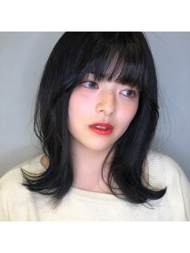 ウノプリール 茶屋町店(unopulir) 美髪エステカラーで抜け感ブラック