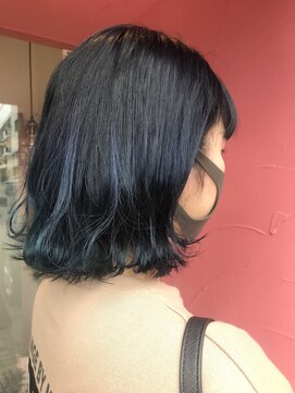 メロウプラス(mellow+) くびれミディアム×ブルー