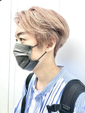 ミーナ バイ ワンズ 町田(mina by one's kyougoku) メンズマッシュショート ピンクミルクティー☆☆☆町田/町田駅