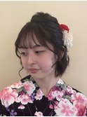 ハーフアップ
