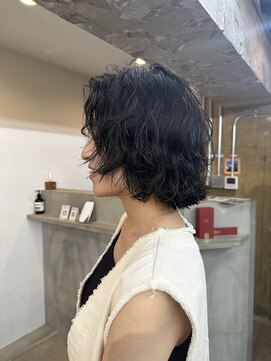 ガタカ(GATTACA) bob perm ,khaki ［RYO］