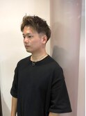 アップバング×スパイキー