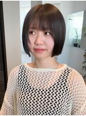 大人かわいいミニボブ / シアーグレージュ / シースルーバング