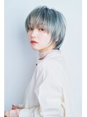 【UNIX港北】プチウルフショートボブ#ケアブリーチ#ブルー担当