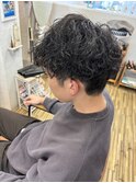 波スパイラルパーマ