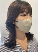 くびれヘア×うる艶マロンブラウン