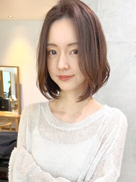 セイドット オモテサンドウ(Say. omotesando) 最新トレンド　大人かわいいボブ　アースカラー　白髪ぼかし