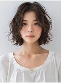★暗めカラーグランマッシュフェイスフレーミングデザインカラー