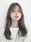 透明感グレージュ×柔らかセミロング【髪質改善 梅田 大阪】3