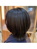 美容室ヒラトヤ 仙北店 黒髪暗髪マニッシュ透明感小顔ショートウルフ20代30代40代
