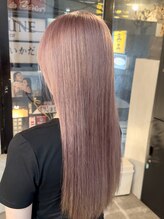 アンダーバーホワイト 広島 並木店(_WHITE) ピンクラベンダー ブリーチ ダブルカラー 髪質改善