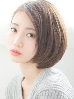 デコポンジー(deco pongee)の写真/【本町駅徒歩1分】カットライン、シルエットで魅せる女性らしいショートが人気♪あなたの魅力を最大限に！